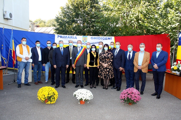 Ceremonia de învestire a primarului și a consilierilor locali, comuna Ghidigeni, județul Galați