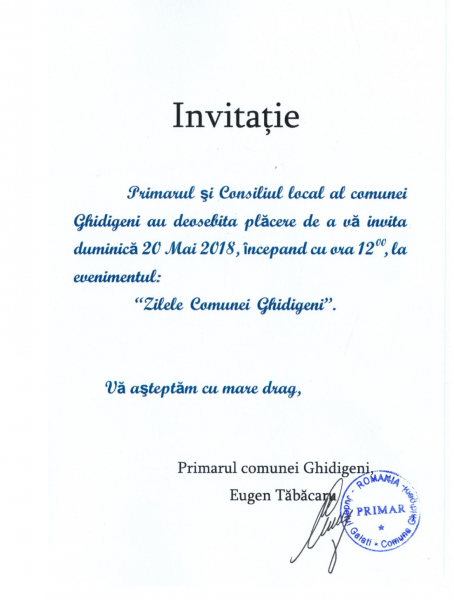 Invitație 