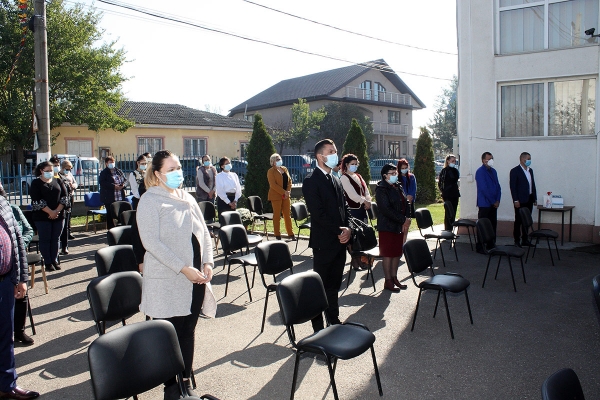 Ceremonia de învestire a primarului și a consilierilor locali, comuna Ghidigeni, județul Galați