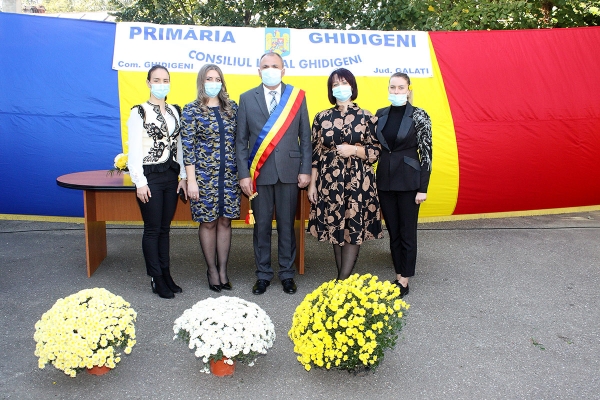 Ceremonia de învestire a primarului și a consilierilor locali, comuna Ghidigeni, județul Galați