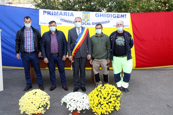 Ceremonia de învestire a primarului și a consilierilor locali, comuna Ghidigeni, județul Galați