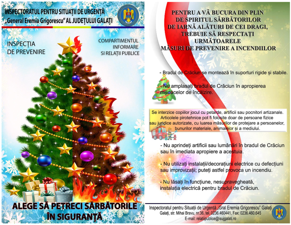 Alege să petreci sărbătorile în siguranță