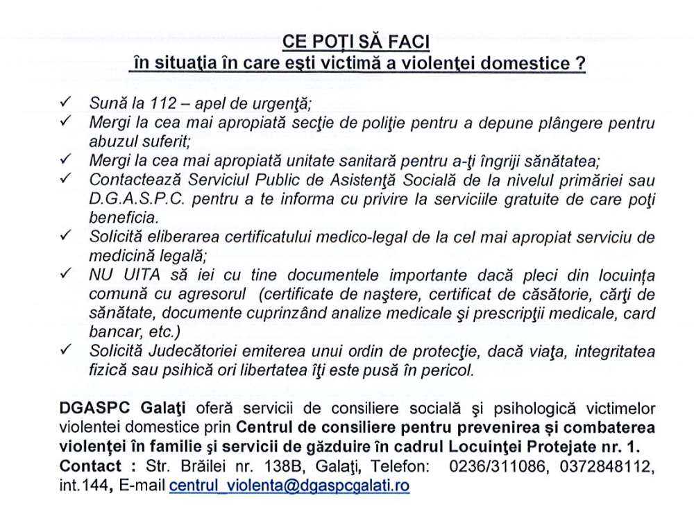 Ce poți să faci în situația în care ești victimă a violenței domestice?
