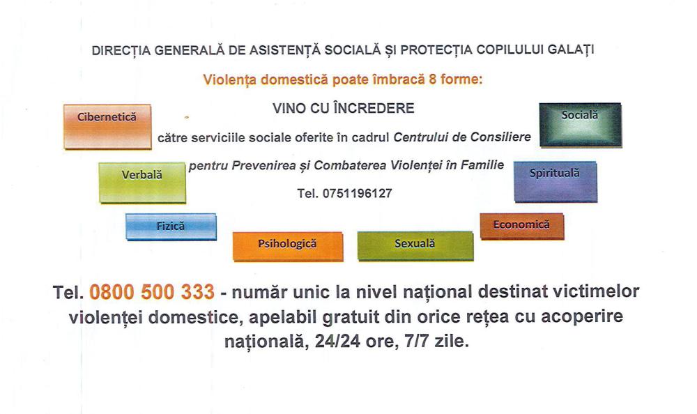 Stop violenței domestice!